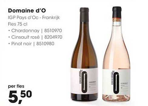 Domaine d’O IGP Pays d’Oc - Frankrijk Fles 75 cl