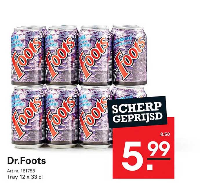 Dr.Foots Tray 12 x 33 cl