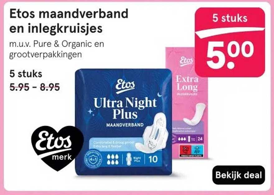 Etos maandverband en inlegkruisjes