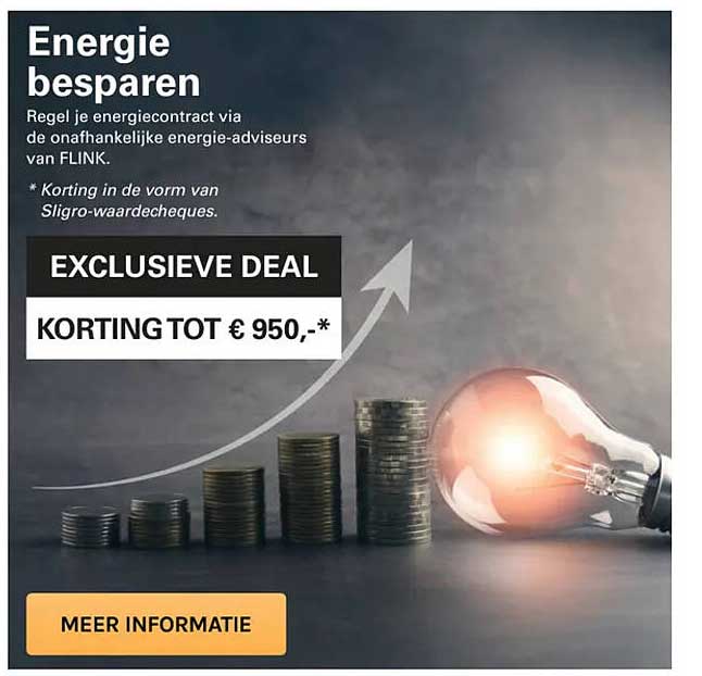 EXCLUSIEVE DEAL KORTING TOT € 950,-*