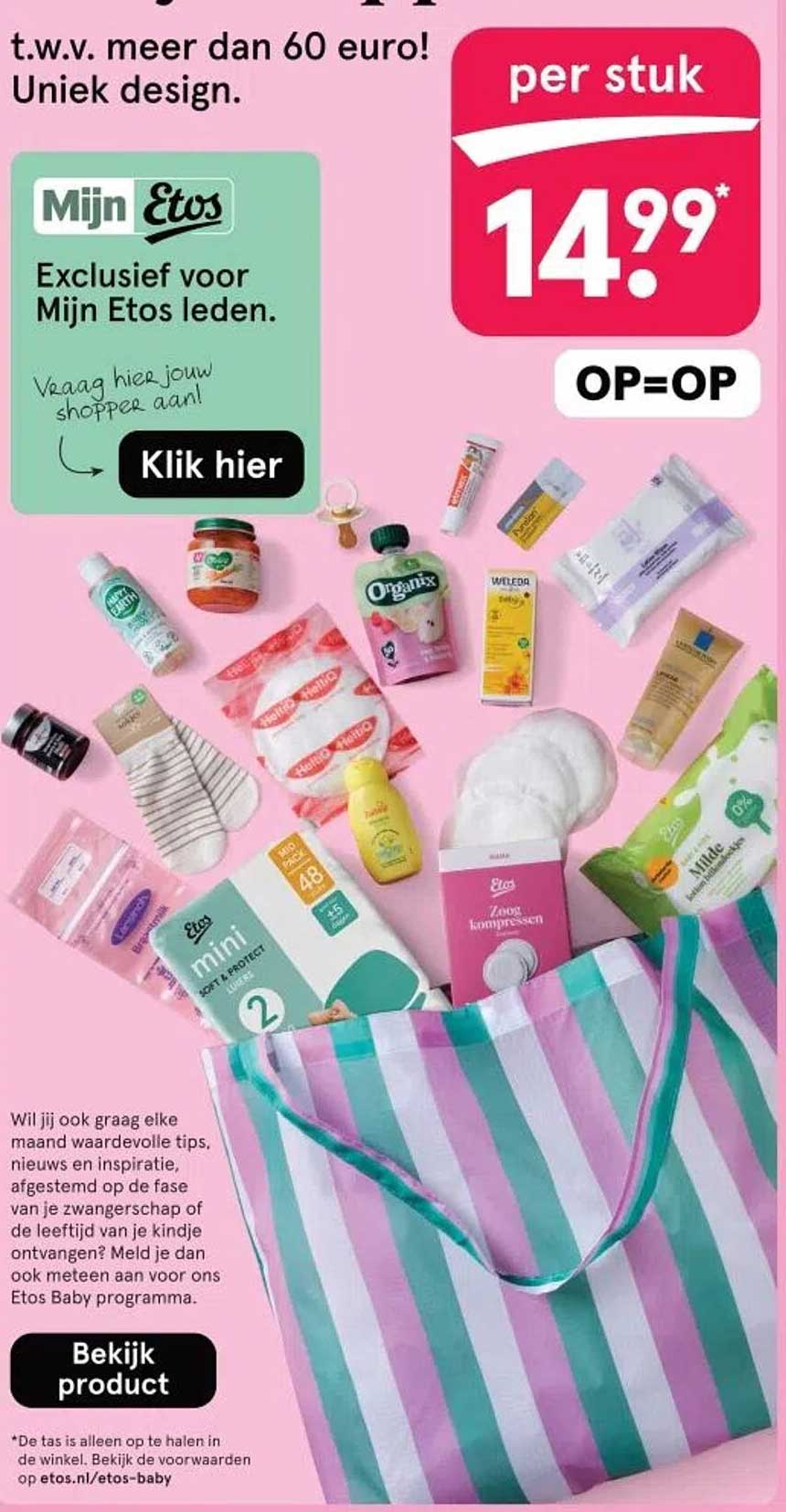 Exclusieve Mijn Etos shopper t.w.v. meer dan 60 euro!