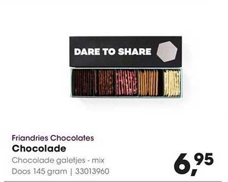 Friandries Chocolates Chocolade galetjes - mix