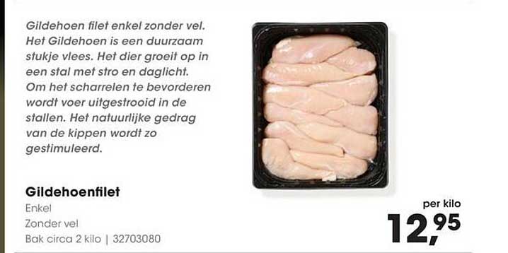 Gildehoenfilet Enkel Zonder Vel