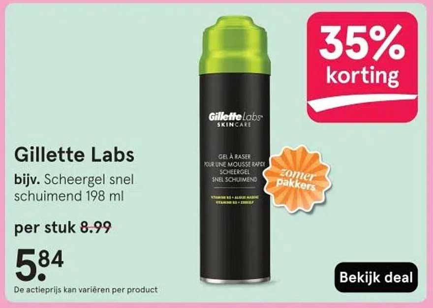 Gillette Labs bijv. Scheergel snel schuimend 198 ml