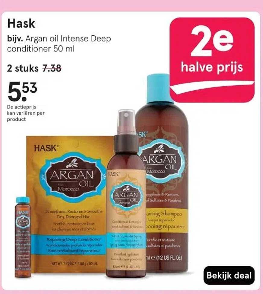 Hask Argan oil Intense Deep conditioner 50 ml