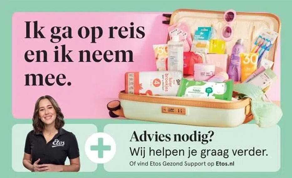 Ik ga op reis en ik neem mee.