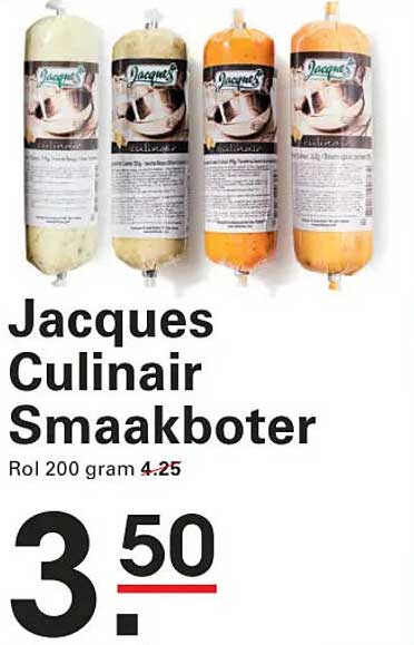 Jacques Culinair Smaakboter Rol 200 gram