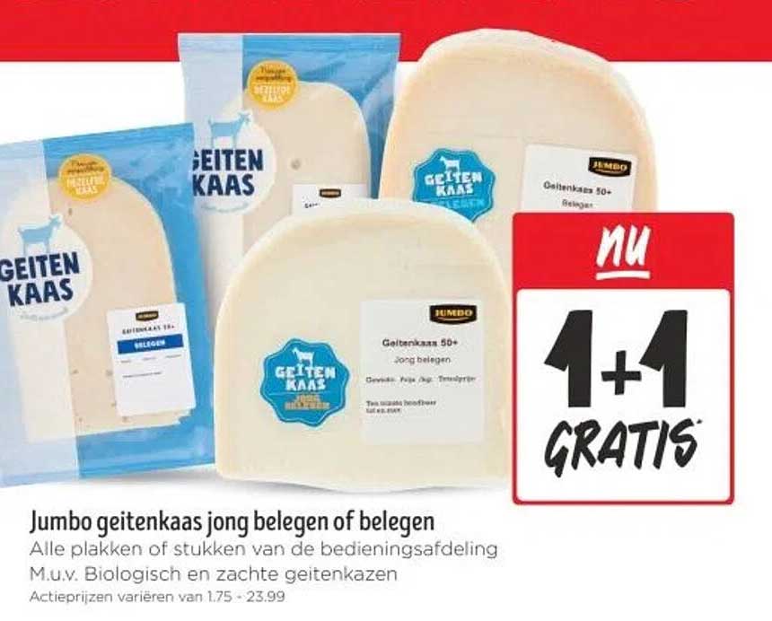 Jumbo geitenkaas jong belegen of belegen