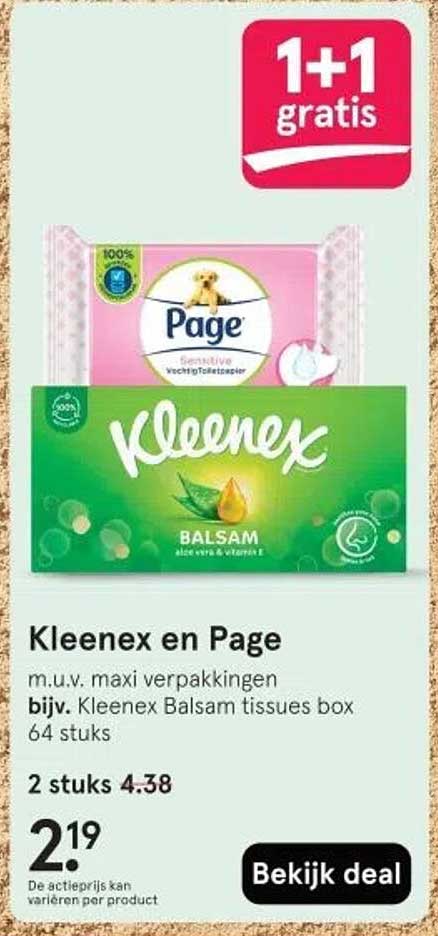 Kleenex en Page