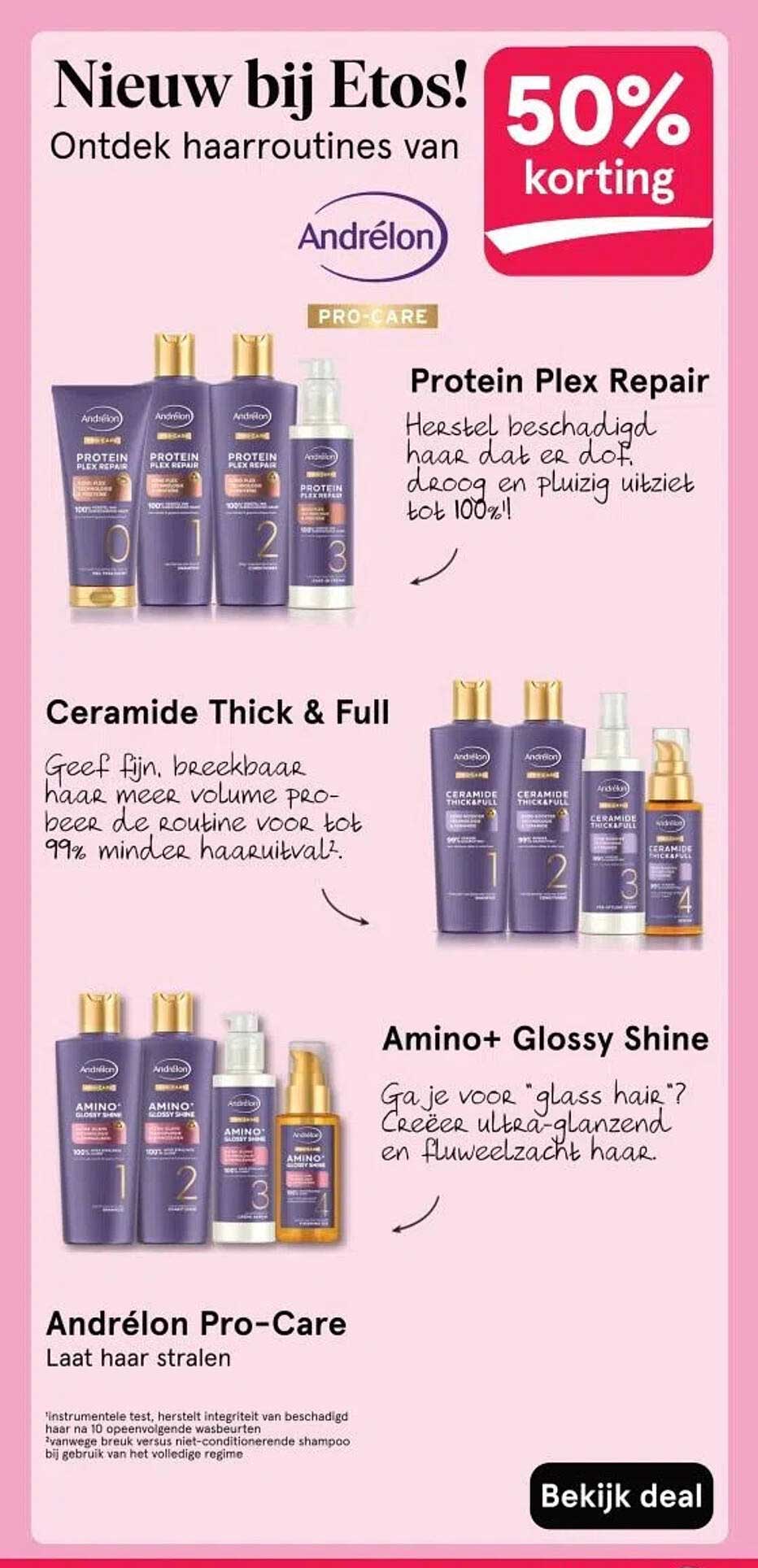 Nieuw bij Etos! Ontdek haarroutine van Andrélon