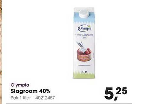 Olympia Slagroom 40%