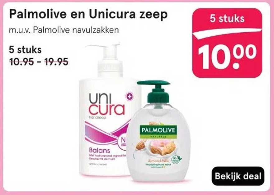 Palmolive en Unicura zeep