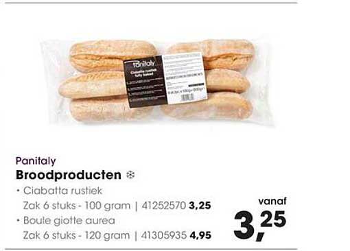Panitaly Broodproducten - Ciabatta rustiek