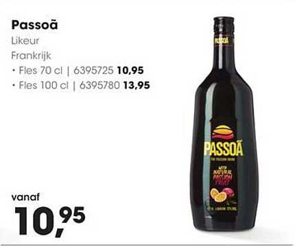 Passoã Likeur 70 cl voor € 10,95