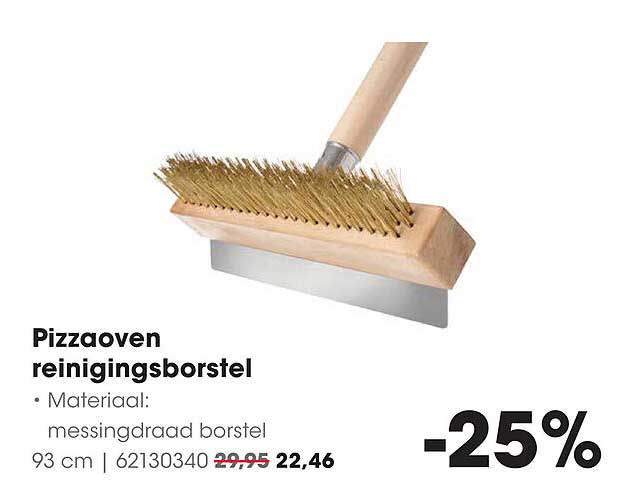 Pizzaoven reinigingsborstel