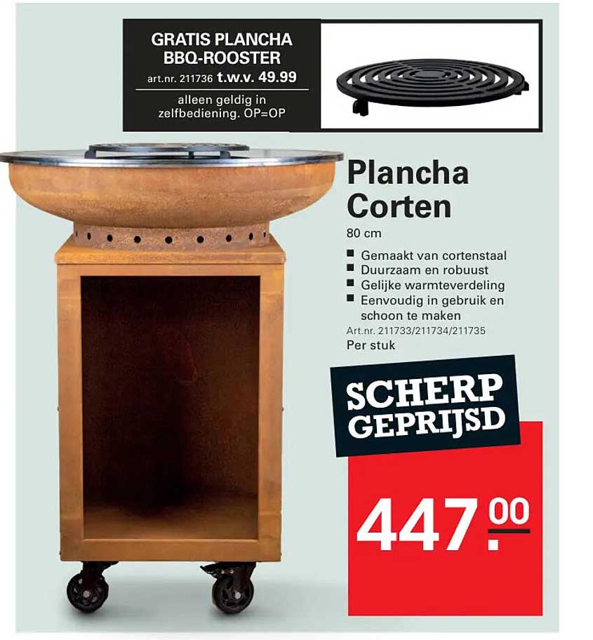 Plancha Corten