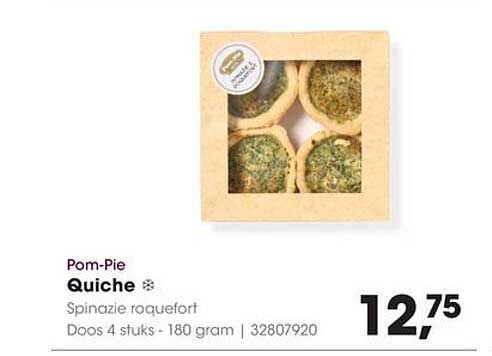 Pom-Pie Quiche Spinazie Roquefort