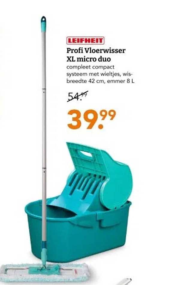 Profi Vloerwisser XL micro duo