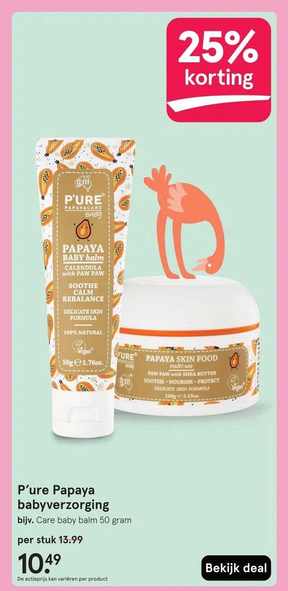 P’ure Papaya babyverzorging