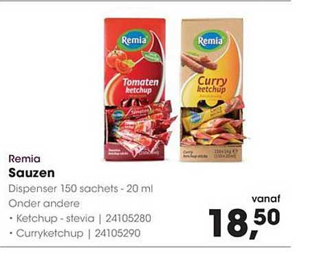 Remia Sauzen Dispenser 150 sachets - 20 ml
