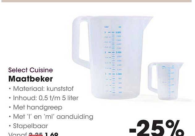Select Cuisine Maatbeker