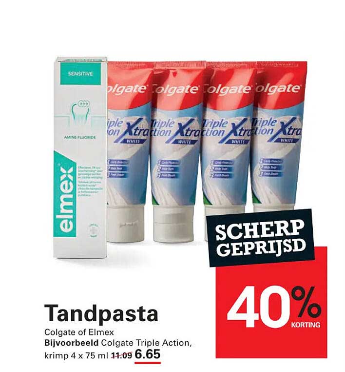 Tandpasta Colgate of Elmex