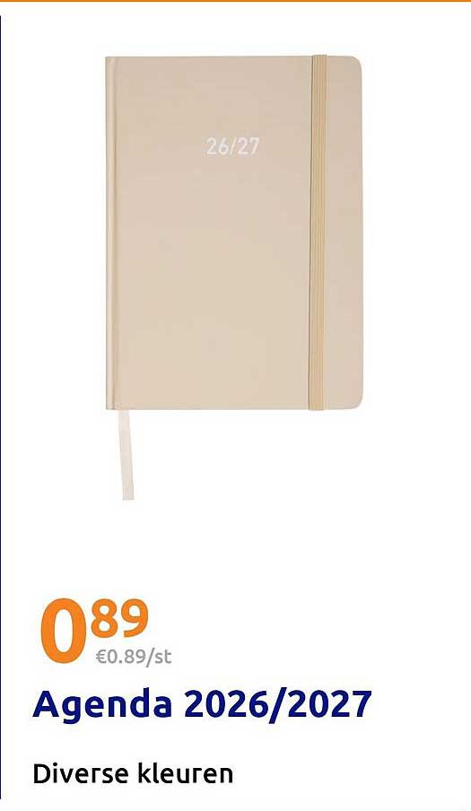 Agenda 2026/2027 Diverse kleuren