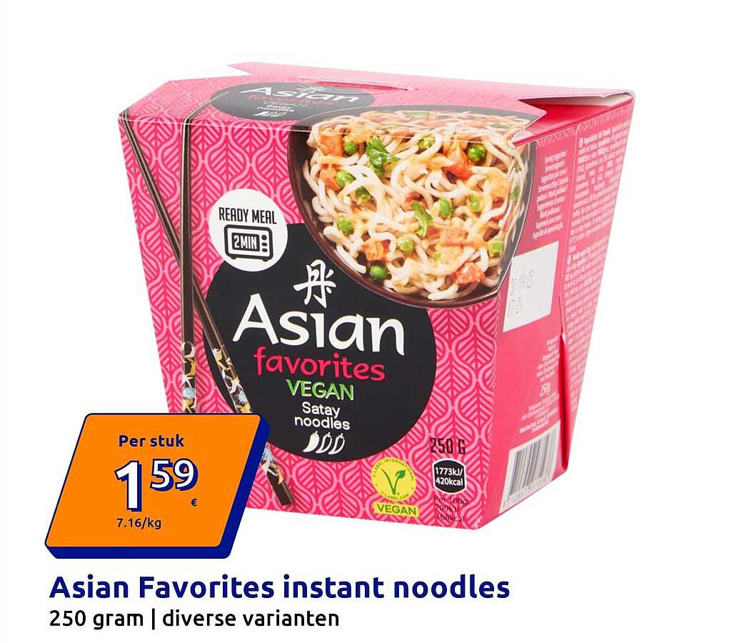 Asian Favorites instant noodles