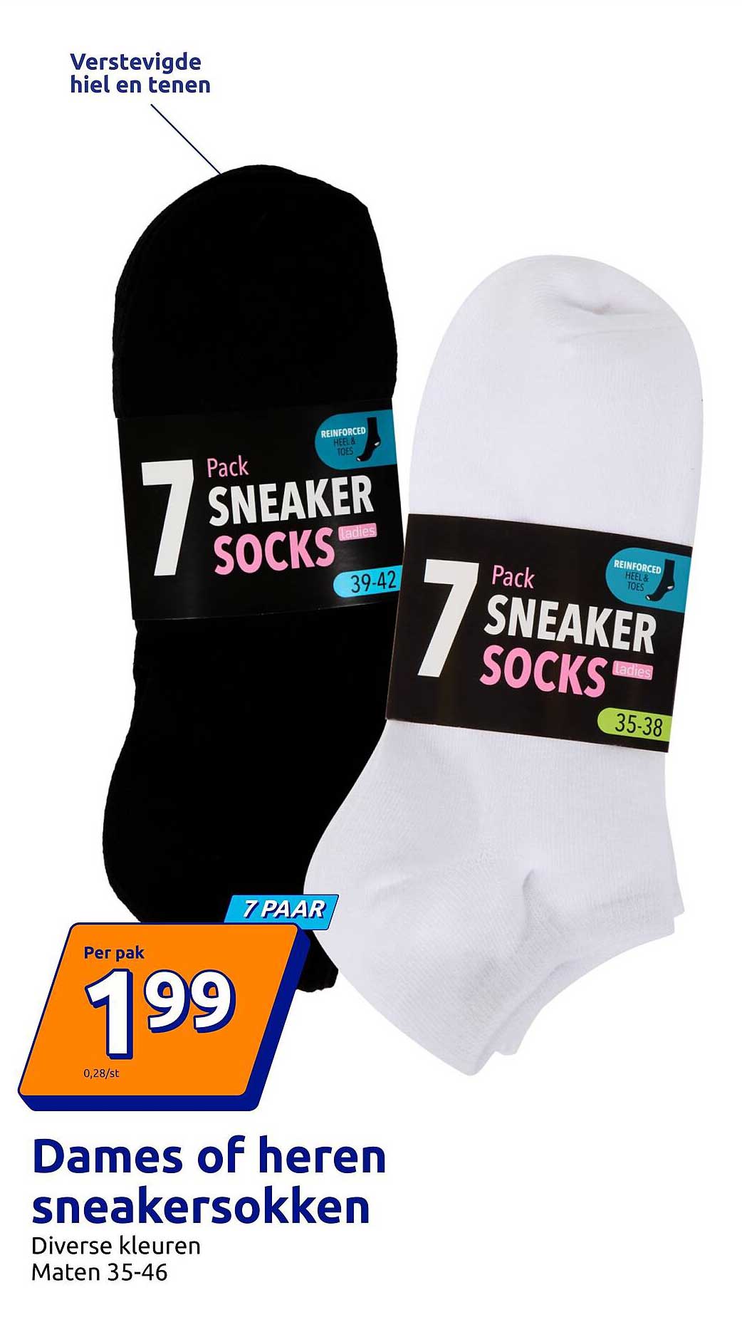 Dames of heren sneakersokken