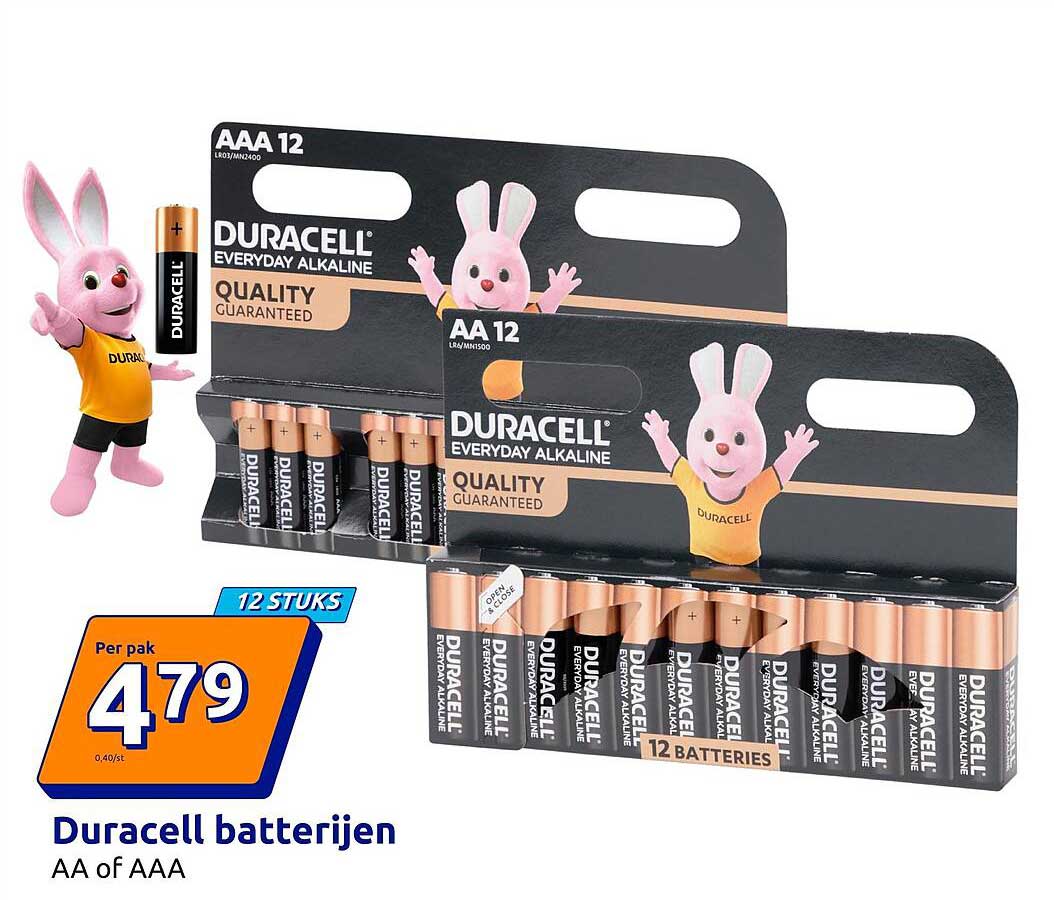 Duracell batterijen AA of AAA