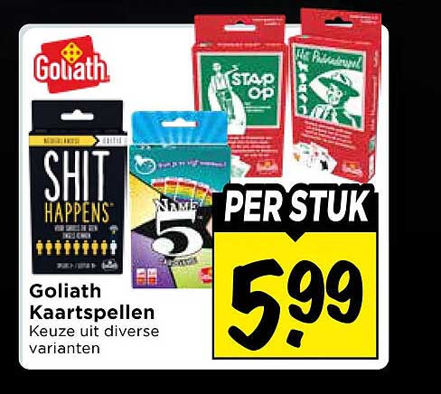 Goliath Kaartspellen Keuze uit diverse varianten PER STUK