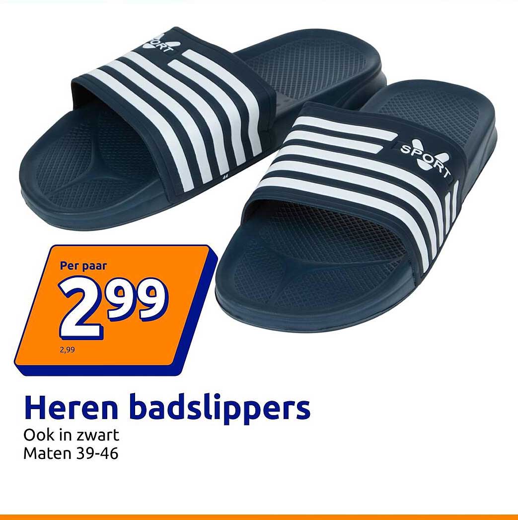 Heren badslippers