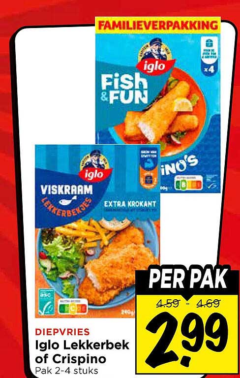 Iglo Lekkerbek of Crispino