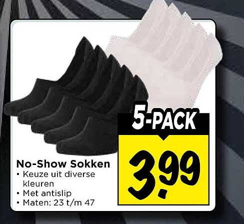 No-Show Sokken 5-PACK
