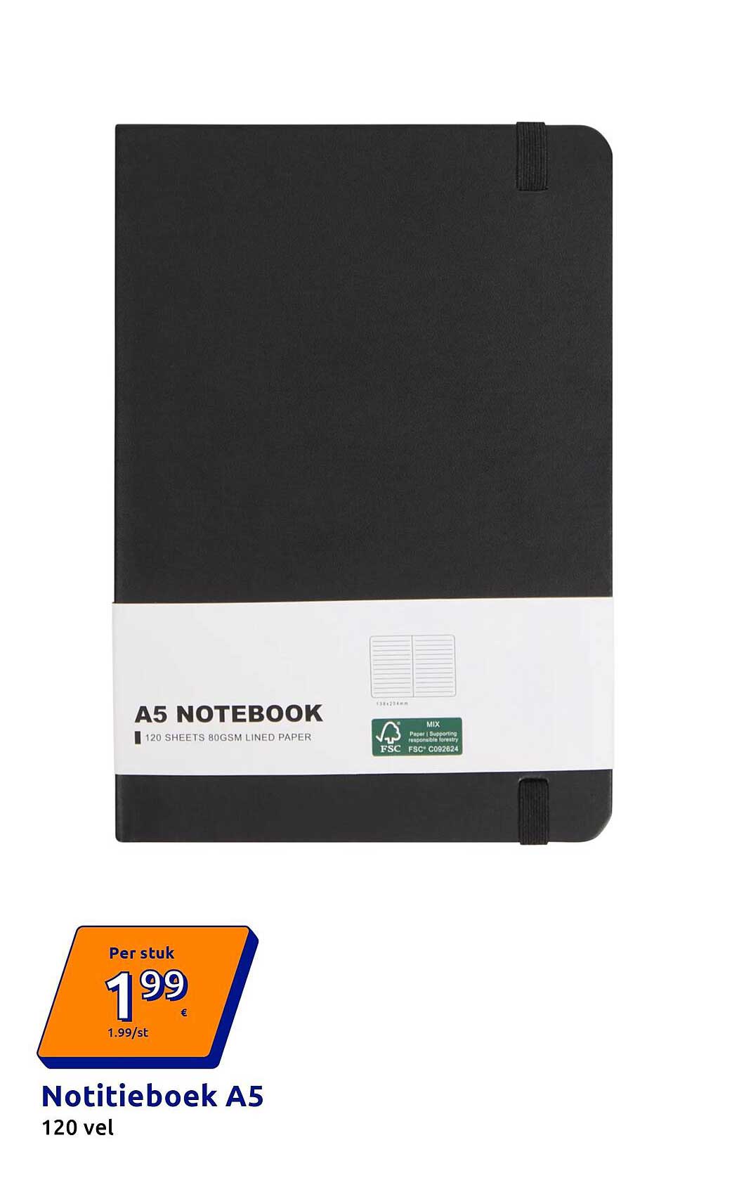 Notitieboek A5 120 vel