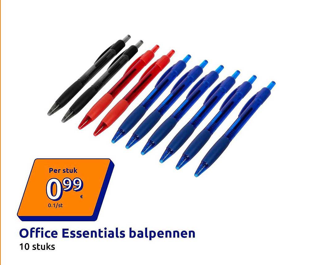 Office Essentials balpennen 10 stuks