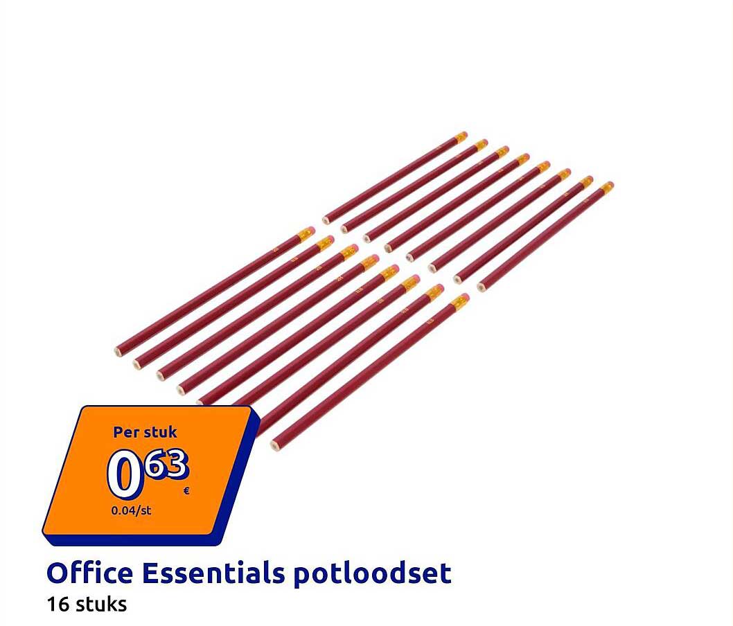Office Essentials potloodset 16 stuks