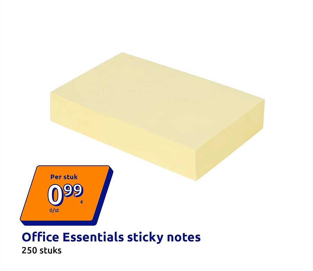 Office Essentials sticky notes