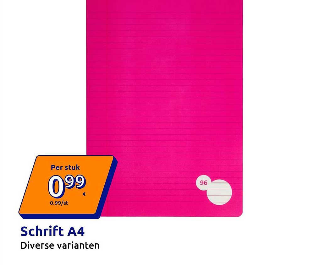 Schrift A4 Diverse varianten