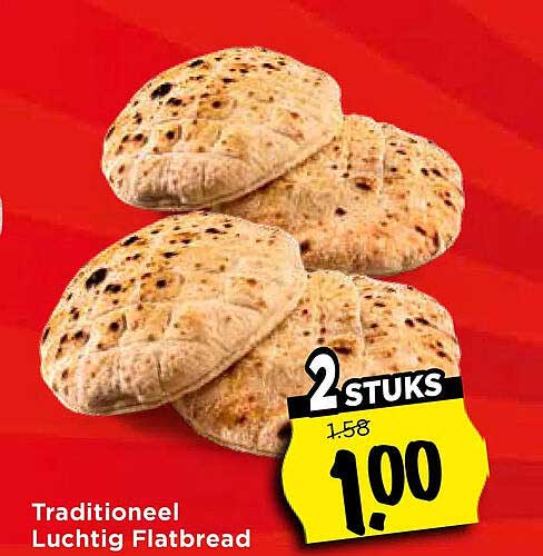 Traditioneel Luchtig Flatbread