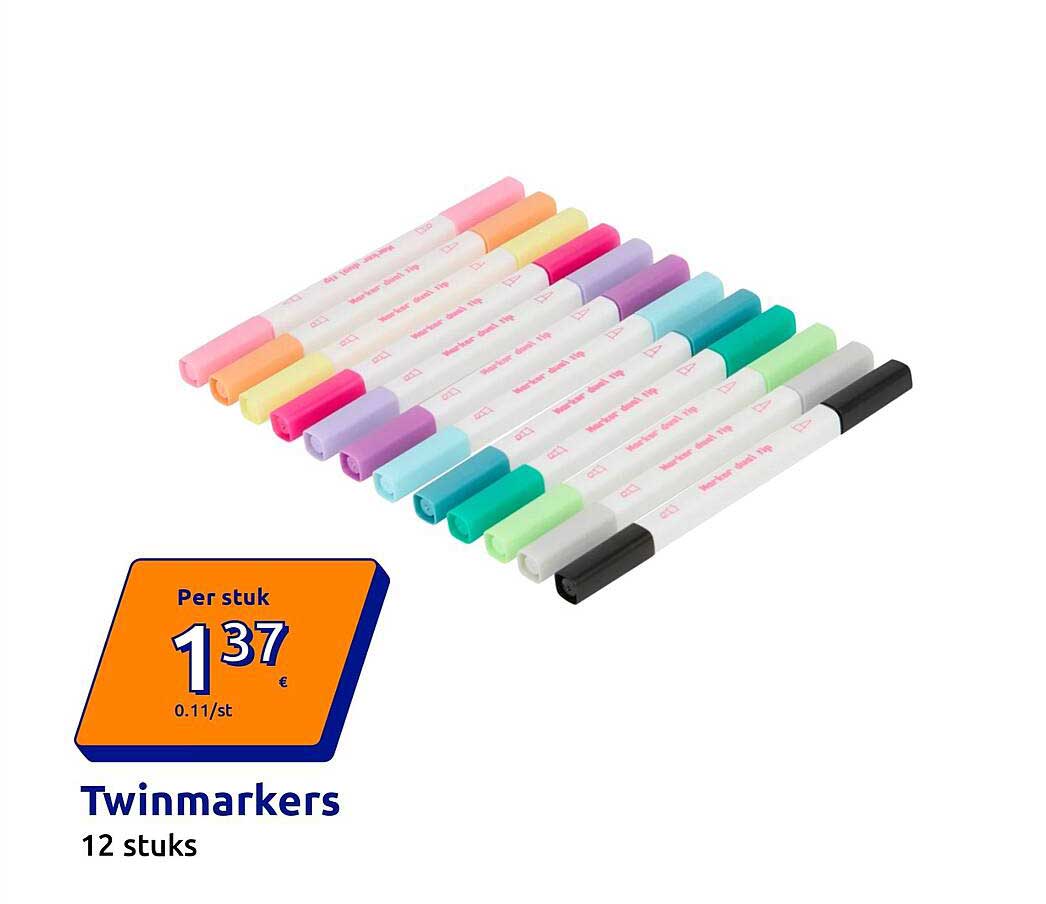 Twinmarkers 12 stuks