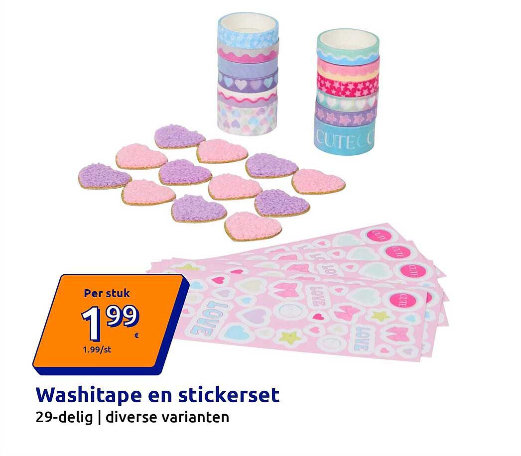 Washitape en stickerset
