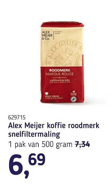 Alex Meijer koffie roodmerk snelfiltermaling