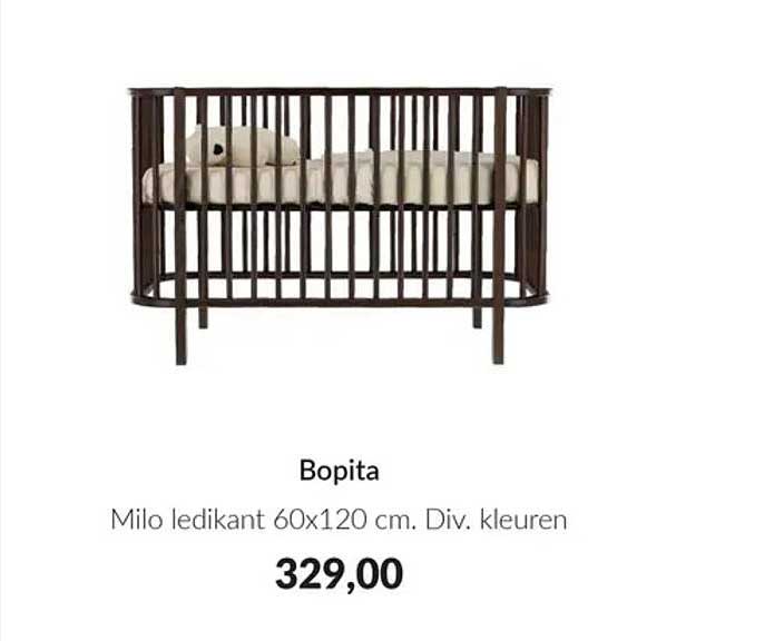 Bopita Milo ledikant 60x120 cm. Div. kleuren