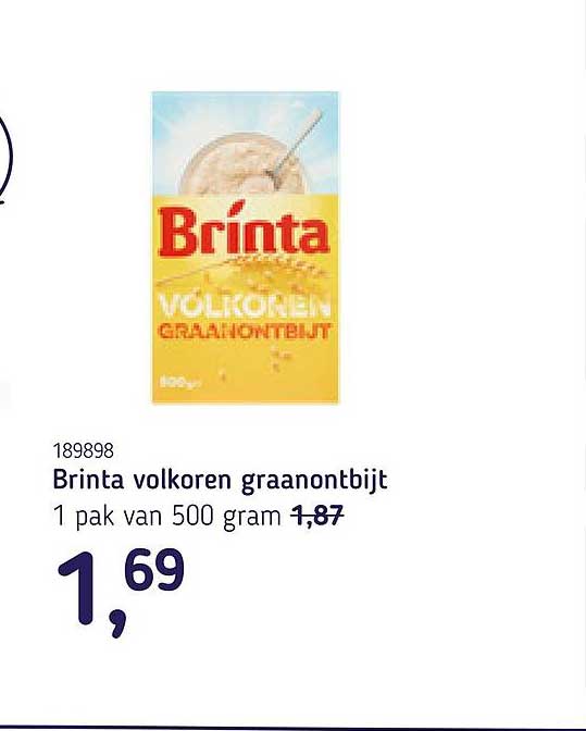 Brinta volkoren graanontbijt