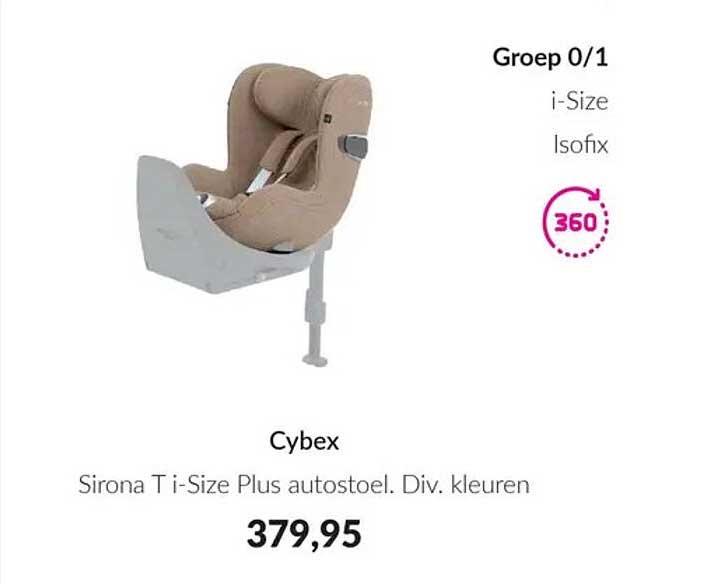 Cybex Sirona Ti-Size Plus autostoel. Div. kleuren