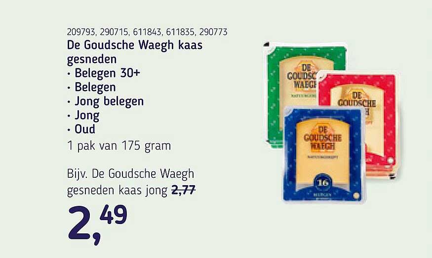 De Goudsche Waagh kaas gesneden