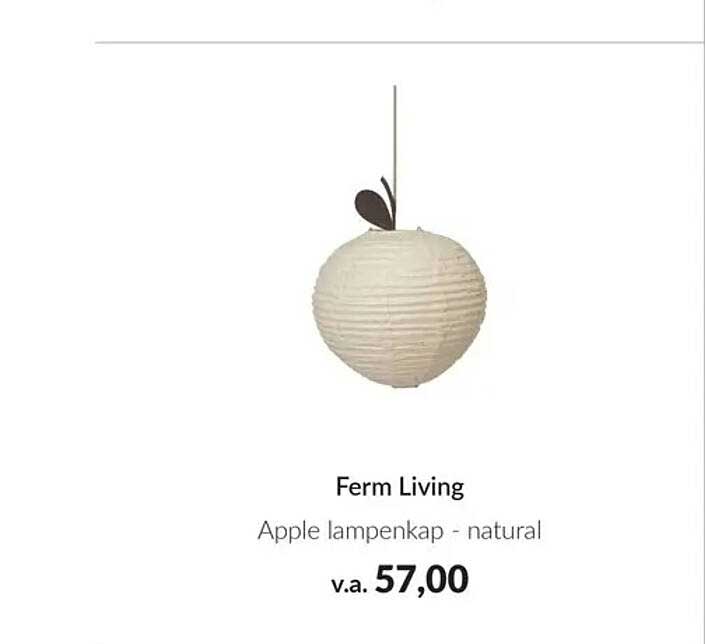 Ferm Living Apple lampenkap - natural