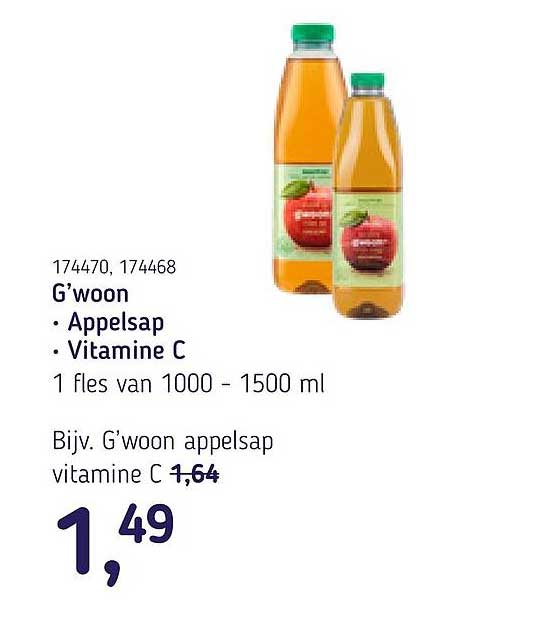 G’woon Appelsap Vitamine C