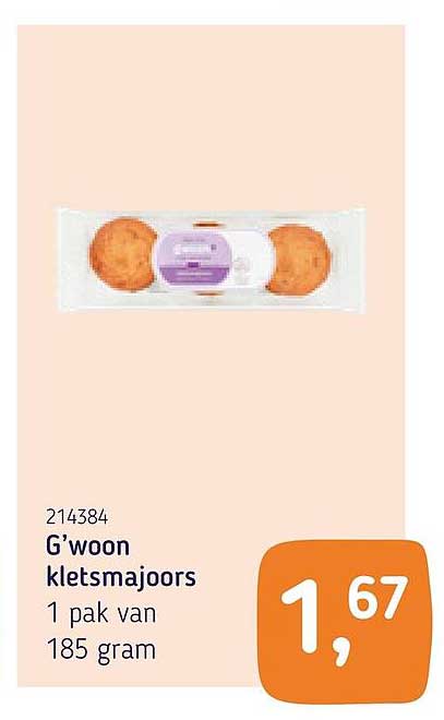 G'woon kletsmajooors 1 pak van 185 gram